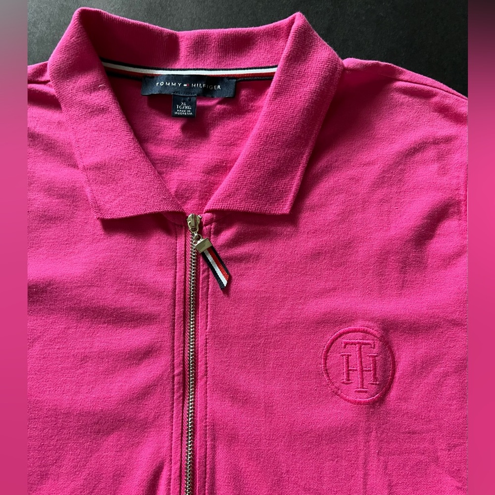 Tommy Hilfiger Woman’s Short Sleeve Half Zip Shirt